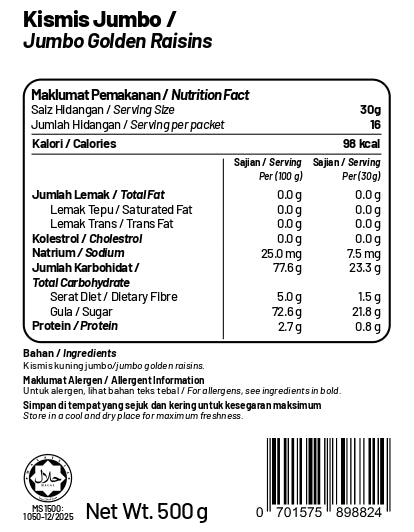 Jumbo Raisins