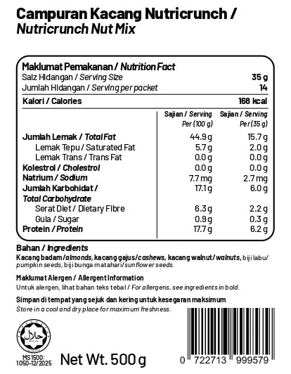 Nutricrunch Mix 500g Bulk Pack