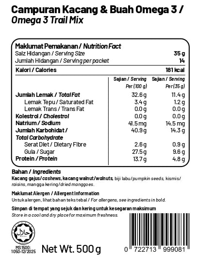 Omega 3 Trail Mix