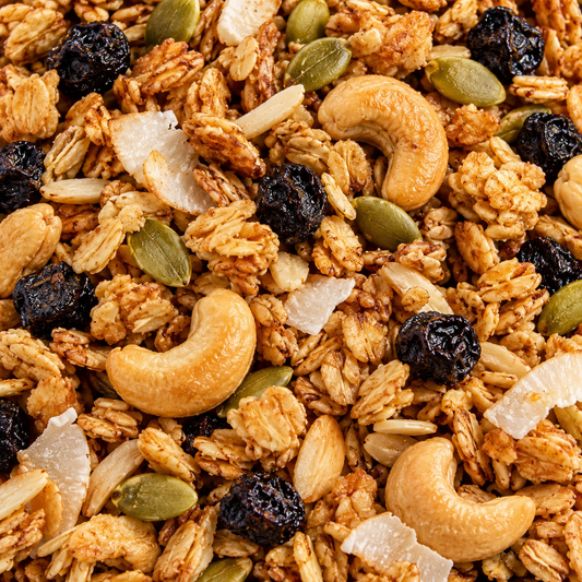 Coconut Blueberries Granola