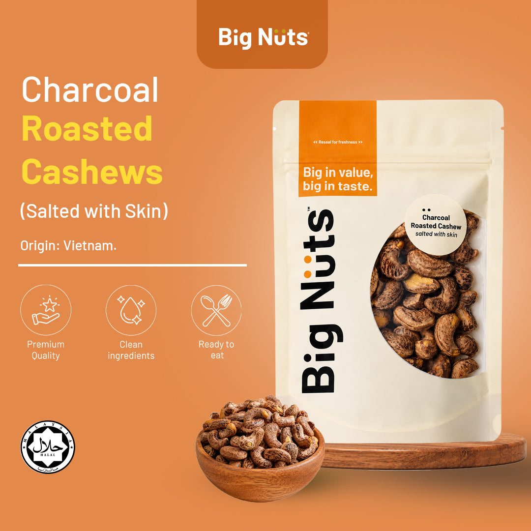 Roasted and Salted Cashews with Skin